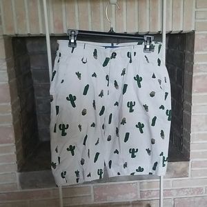 Fun cactus print short